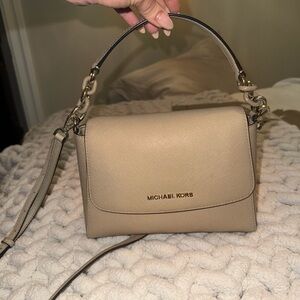 Michael Kors Tan Leather Shoulder Bag